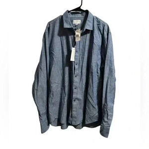 Men’s The Blue Shirt Shop Chambray Button Down Shirt XL